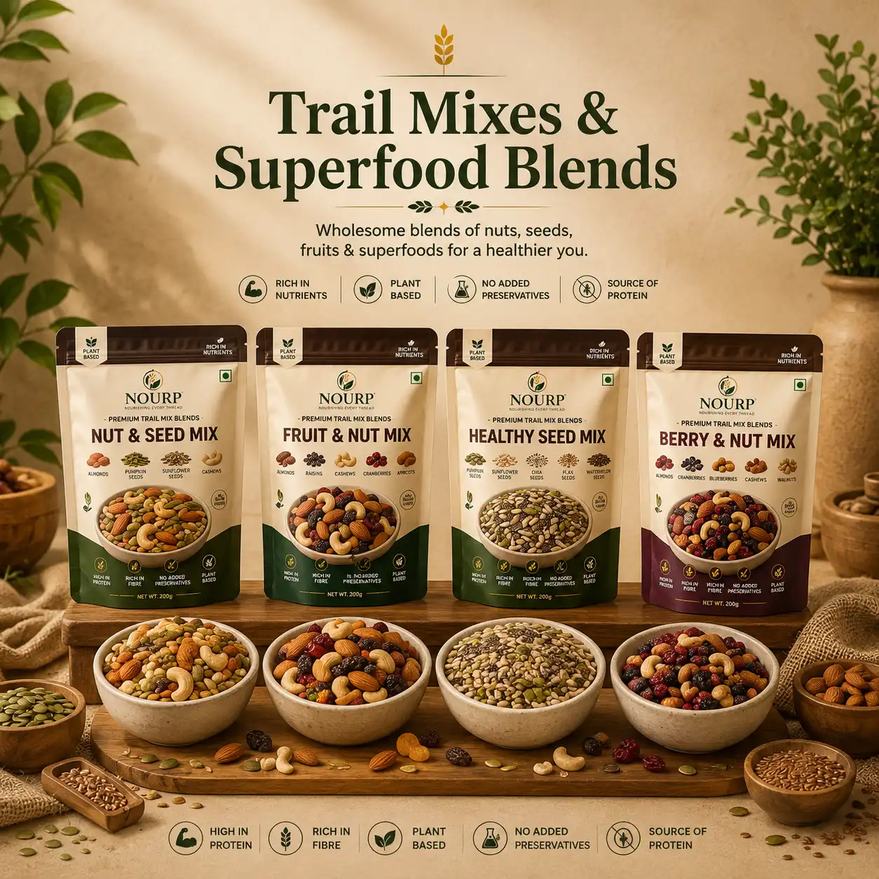 Trail Mixes & Superfood Blends