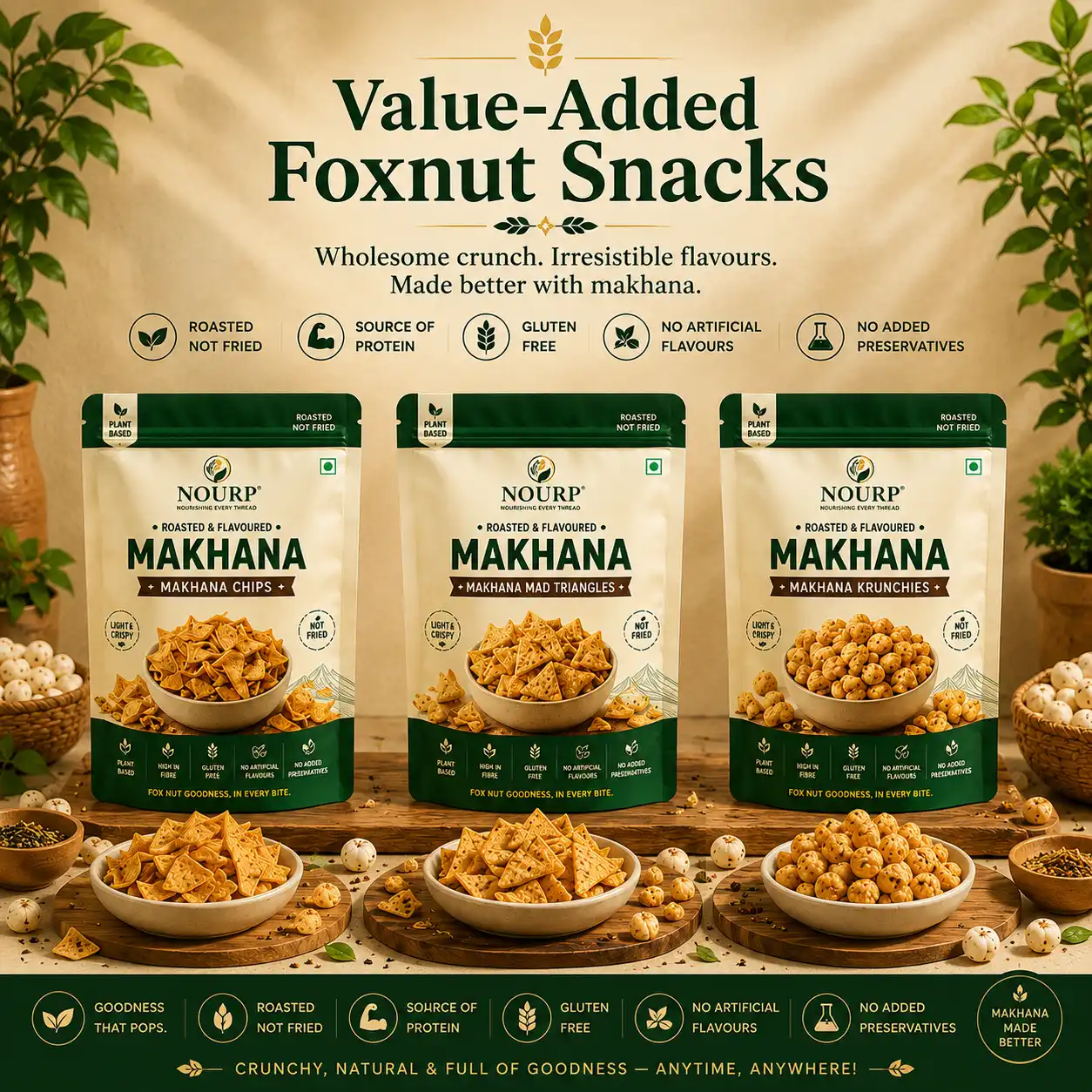 Value-Added Foxnut Snacks