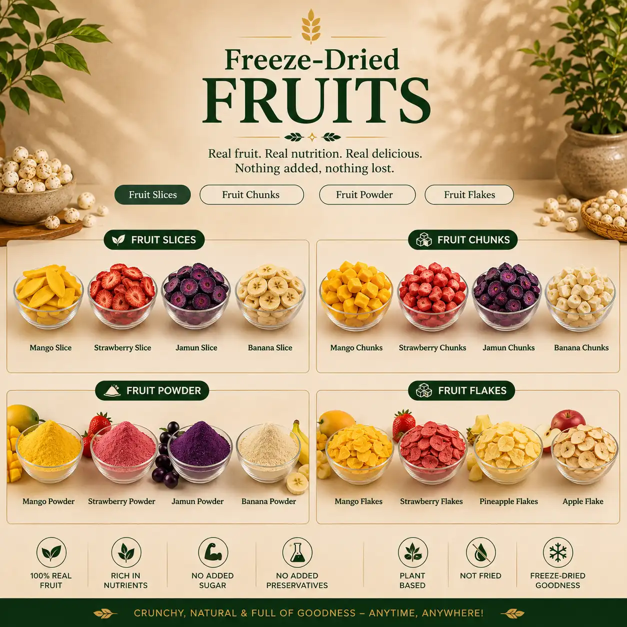 Freeze-Dried Fruits